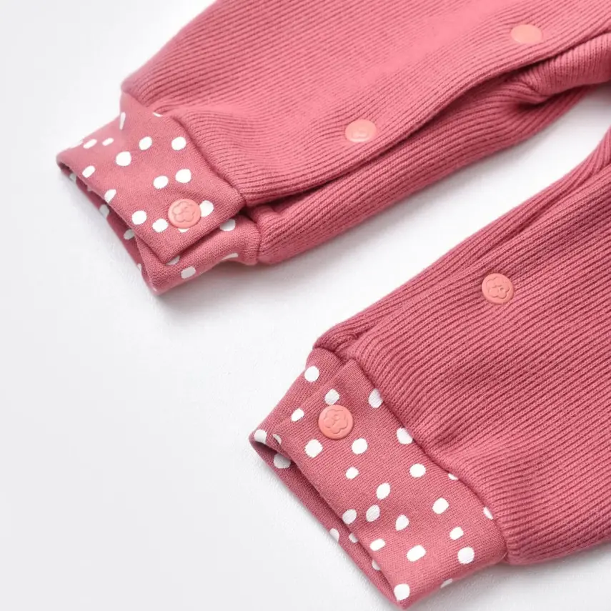 Bibaby Kız Organik Salopet Tulum Little Love Rose Dry - 8