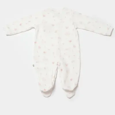 Bibaby Kız Organik Salopet Waffle Deer And Bird Ekru - Rose - 2