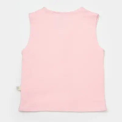 Bibaby Kız Organik Yelek Sweet Friends Pembe - 8