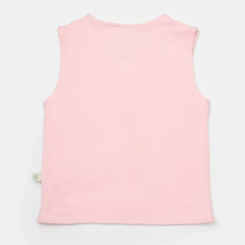 Bibaby Kız Organik Yelek Sweet Friends Pembe - 10