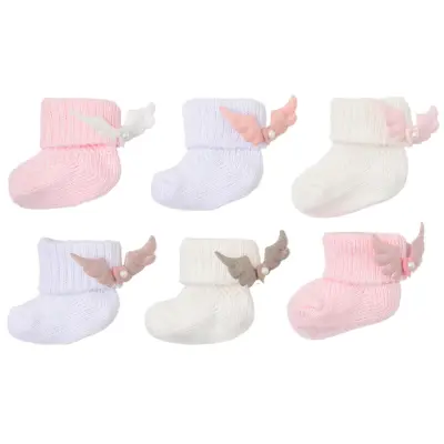 Bibaby Kız Patik Çorap Angel Ekru - Gri - 7