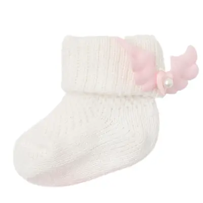 Bibaby Kız Patik Çorap Angel Ekru - Pembe - 6