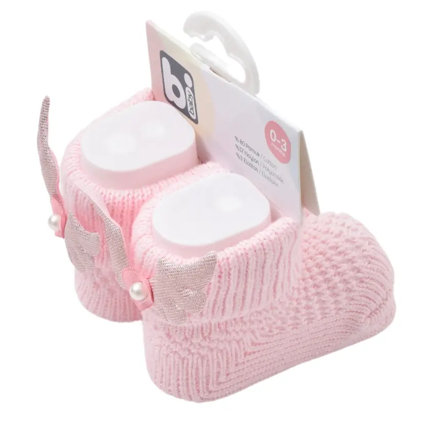 Bibaby Kız Patik Çorap Angel Pembe - 1