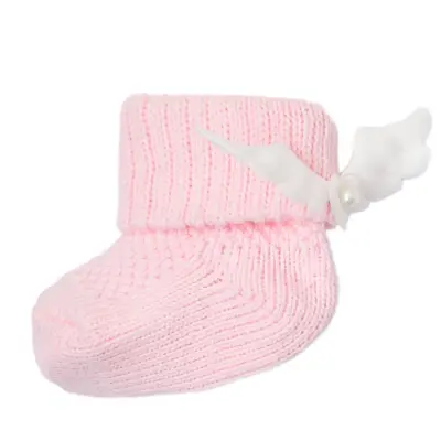 Bibaby Kız Patik Çorap Angel Pembe - Ekru - 7