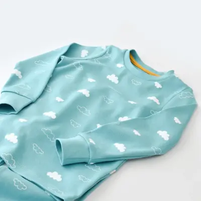 Bibaby Kız Pijama Takımı Cute Cloudy Mint - 5