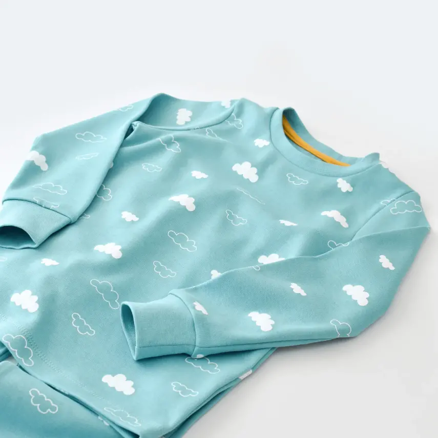 Bibaby Kız Pijama Takımı Cute Cloudy Mint - 5