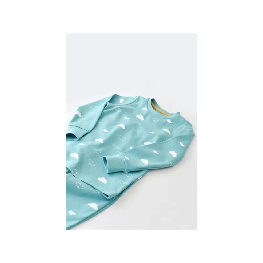 Bibaby Kız Pijama Takımı Cute Cloudy Mint - 2