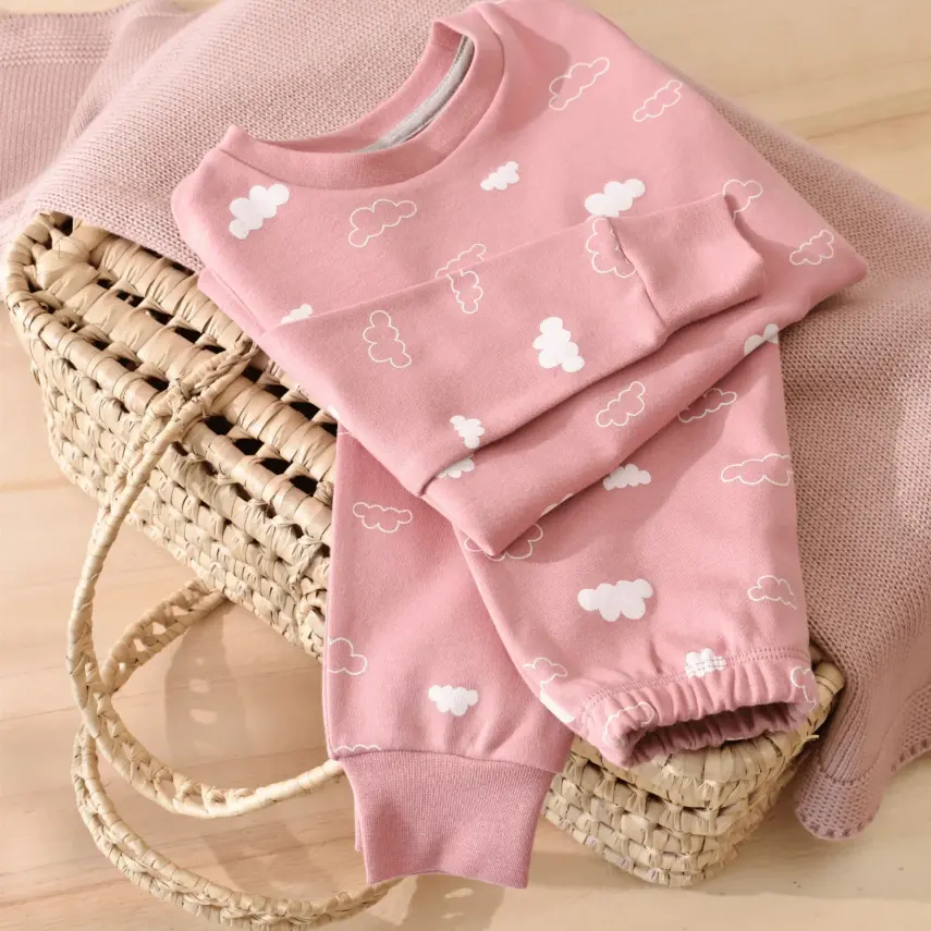 Bibaby Kız Pijama Takımı Cute Cloudy Pembe - 6