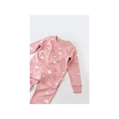 Bibaby Kız Pijama Takımı Cute Cloudy Pembe - 3