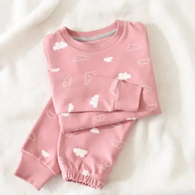 Bibaby Kız Pijama Takımı Cute Cloudy Pembe - 13