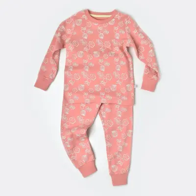 Bibaby Kız Pijama Takımı Winter Is Good Shell Pink 