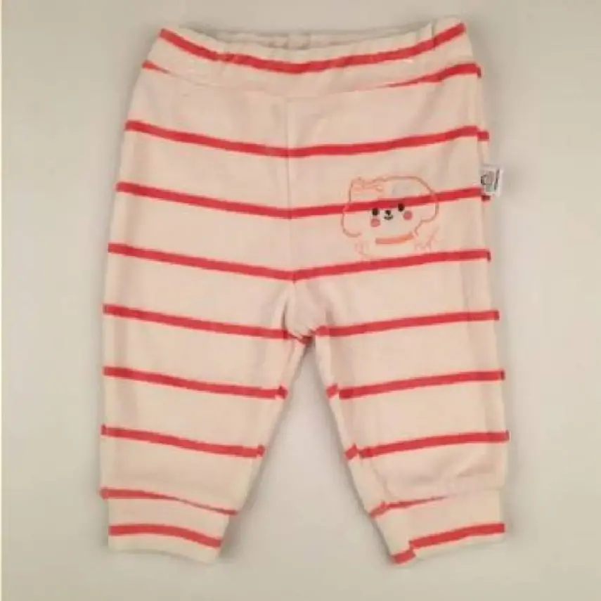 Bibaby Kız Tek Alt Kadife Bimini Kedili Mercan Çizgili - 1