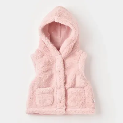 Bibaby Kız Yelek Stars Welsoft Pembe