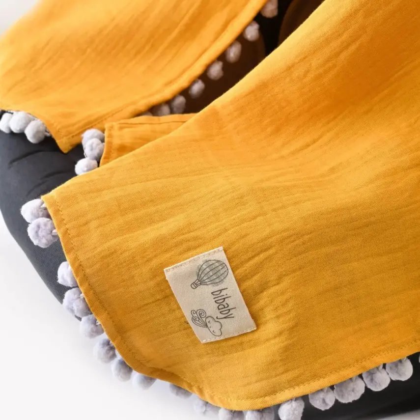 Bibaby Müslin Puset Örtüsü Hardal - 5
