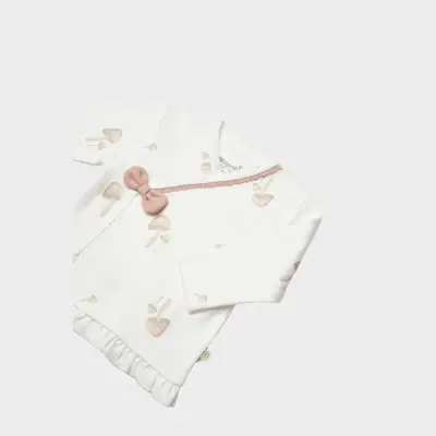 Bibaby Organik Kız Bebek 3lü Takım  Sweet Lady Baby Açık Bej - 4