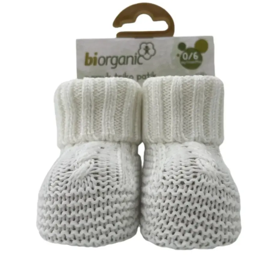 Bibaby Organik Patik Triko Colors Ekru - 1