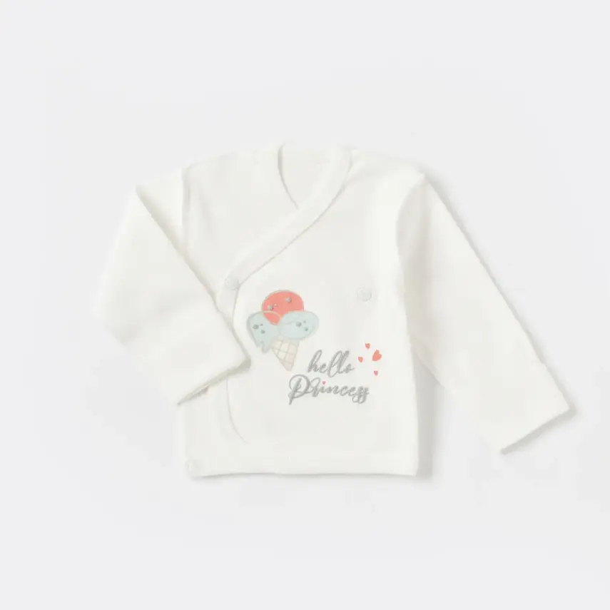 Bibaby Organik Zıbın Takımı Pretty Ears Bunny Prematüre Mint - Ekru - 2