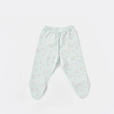 Bibaby Organik Zıbın Takımı Pretty Ears Bunny Prematüre Mint - Ekru - 5