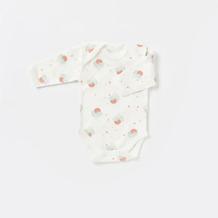 Bibaby Organik Zıbın Takımı Pretty Ears Bunny Prematüre Mint - Ekru - 4