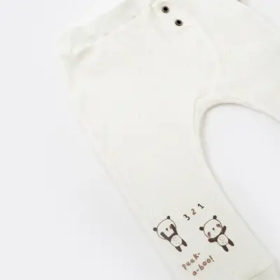 Bibaby Pantolon Patiksiz Happy Dandas Ekru - 3