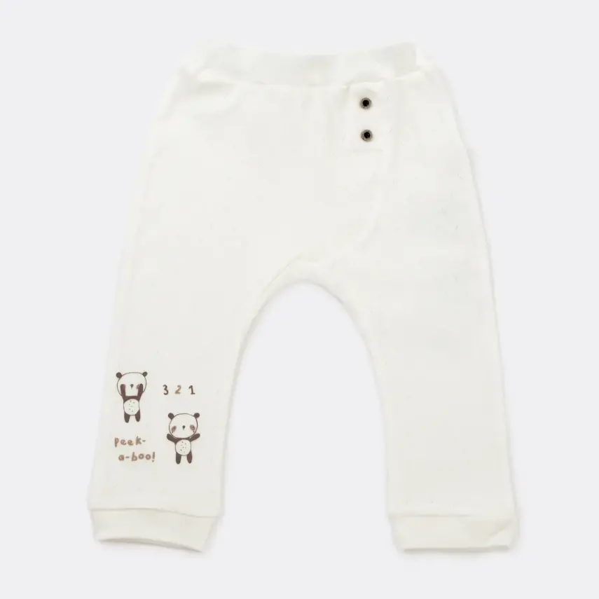 Bibaby Pantolon Patiksiz Happy Dandas Ekru - 1