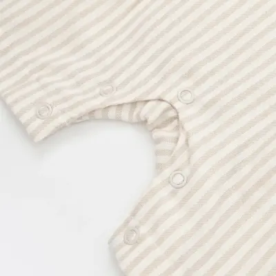 Bibaby Salopet Şortlu Royal Kasketli Bej - 2