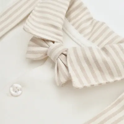 Bibaby Salopet Şortlu Royal Kasketli Bej - 7