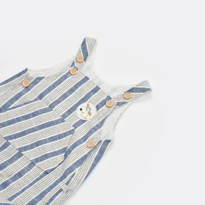 Bibaby Salopet Tulum Stripe Sytle Lacivert - Bej - 2