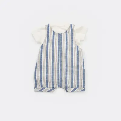 Bibaby Salopet Tulum Stripe Sytle Lacivert - Bej - 7