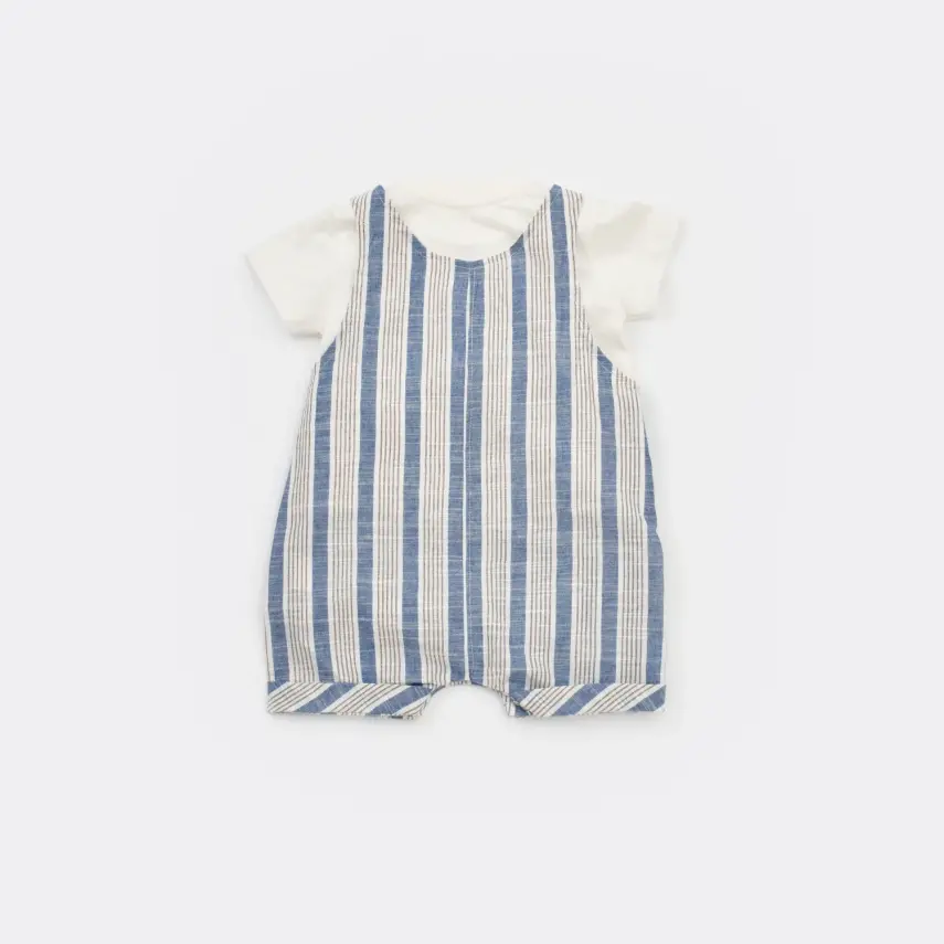 Bibaby Salopet Tulum Stripe Sytle Lacivert - Bej - 7