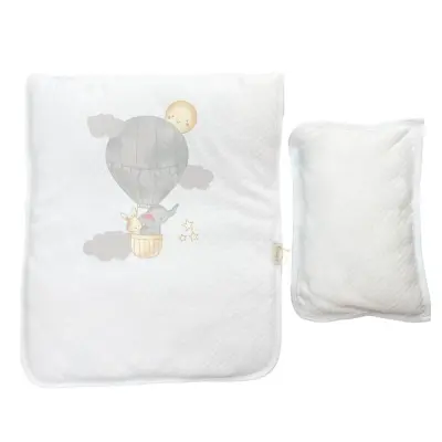 Bibaby Unisex Alt Açma Kapitone Hello Elephant Beyaz