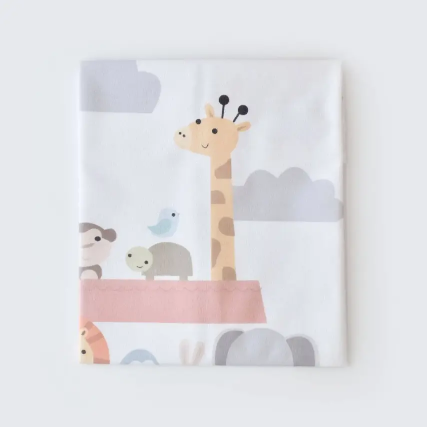 Bibaby Unisex Alt Açma Muşamba Animals On Board Ekru - 3