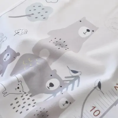 Bibaby Unisex Alt Açma Muşamba Bear Family Ekru - 3