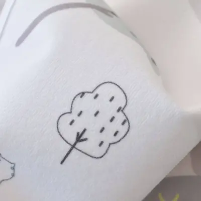 Bibaby Unisex Alt Açma Muşamba Bear Family Ekru - 7