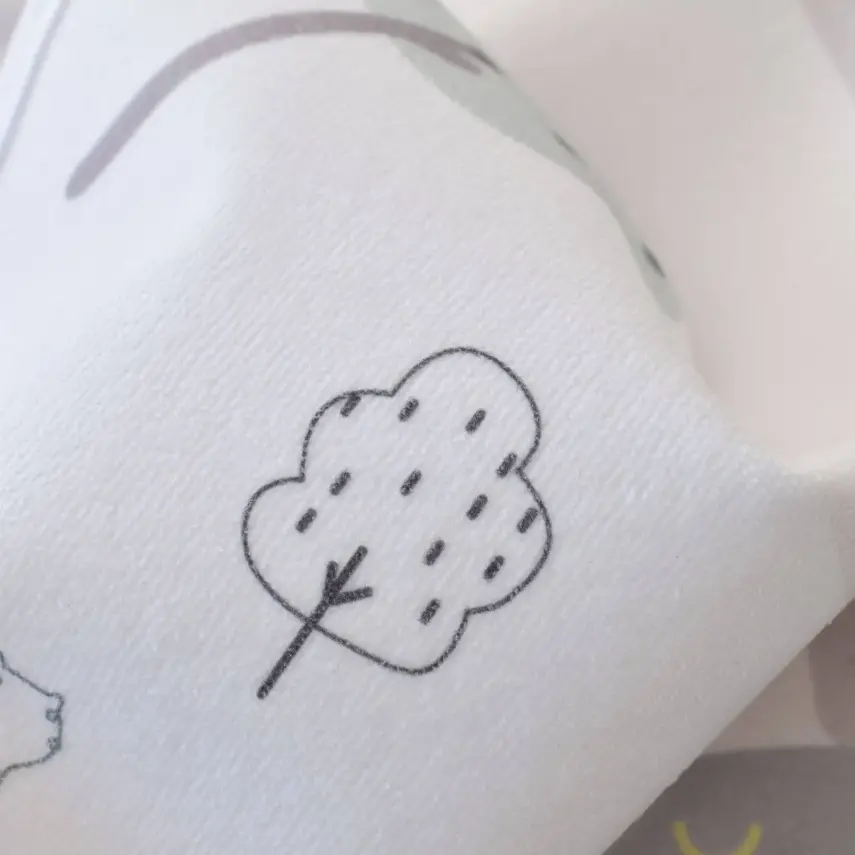 Bibaby Unisex Alt Açma Muşamba Bear Family Ekru - 7