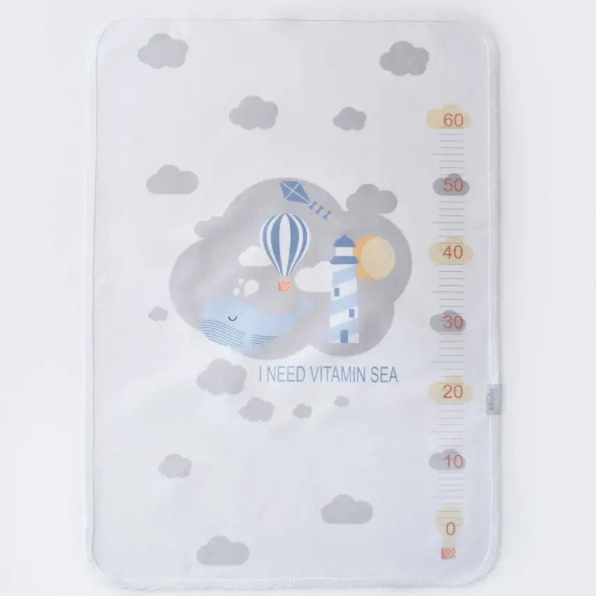 Bibaby Unisex Alt Açma Muşamba My Ocean Family Ekru - 1