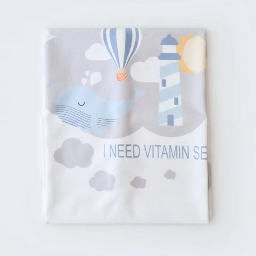 Bibaby Unisex Alt Açma Muşamba My Ocean Family Ekru - 7