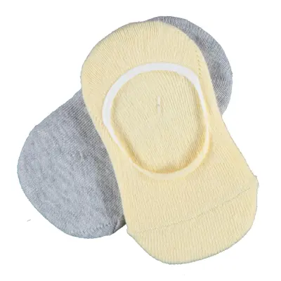 Bibaby Unisex Babet Çorabı Colours Sarı - Gri Melanj - 2