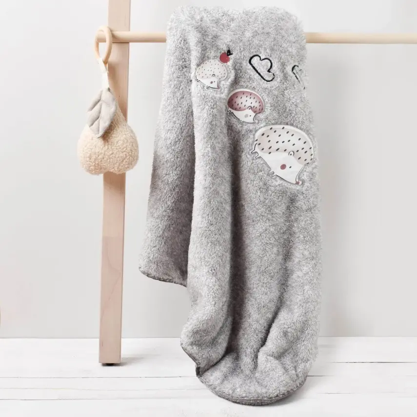 Bibaby Unisex Battaniye Basic Forest Gri - 3