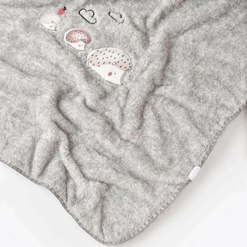 Bibaby Unisex Battaniye Basic Forest Gri - 6