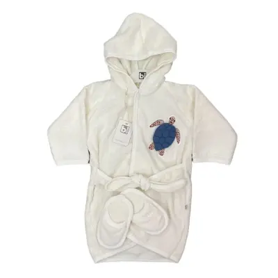 Bibaby Unisex Bornoz Caretta İndigo