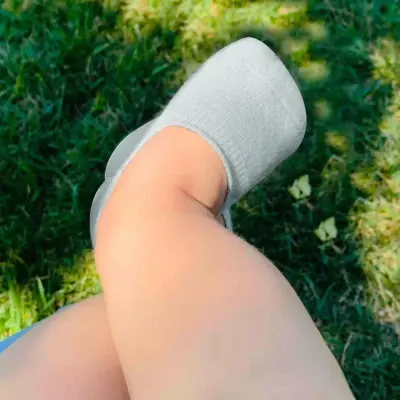 Bibaby Unisex Çorap Babet 6lı Silikonlu Gül Kurusu - 3