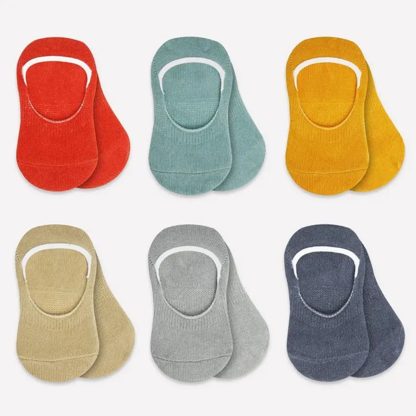 Bibaby Unisex Çorap Babet Silikonlu Bistyle 6lı Kiremit - 10