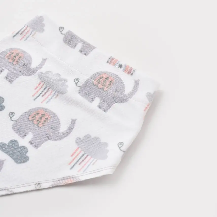 Bibaby Unisex Fular Önlük Bimini New Cute Elephant Boy - 4