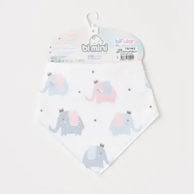 Bibaby Unisex Fular Önlük Bimini New Cute Elephant Girl - 4