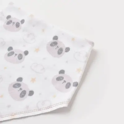 Bibaby Unisex Fular Önlük Bimini New Cute Panda Boy - 4