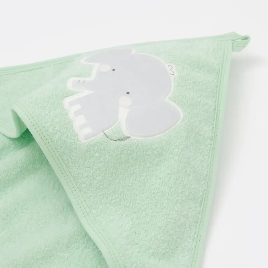 Bibaby Unisex Havlu Mini Elephant Yeşil - 2