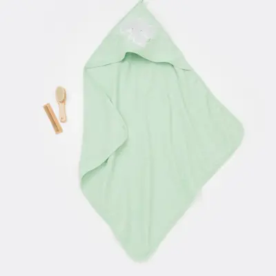 Bibaby Unisex Havlu Mini Elephant Yeşil - 3