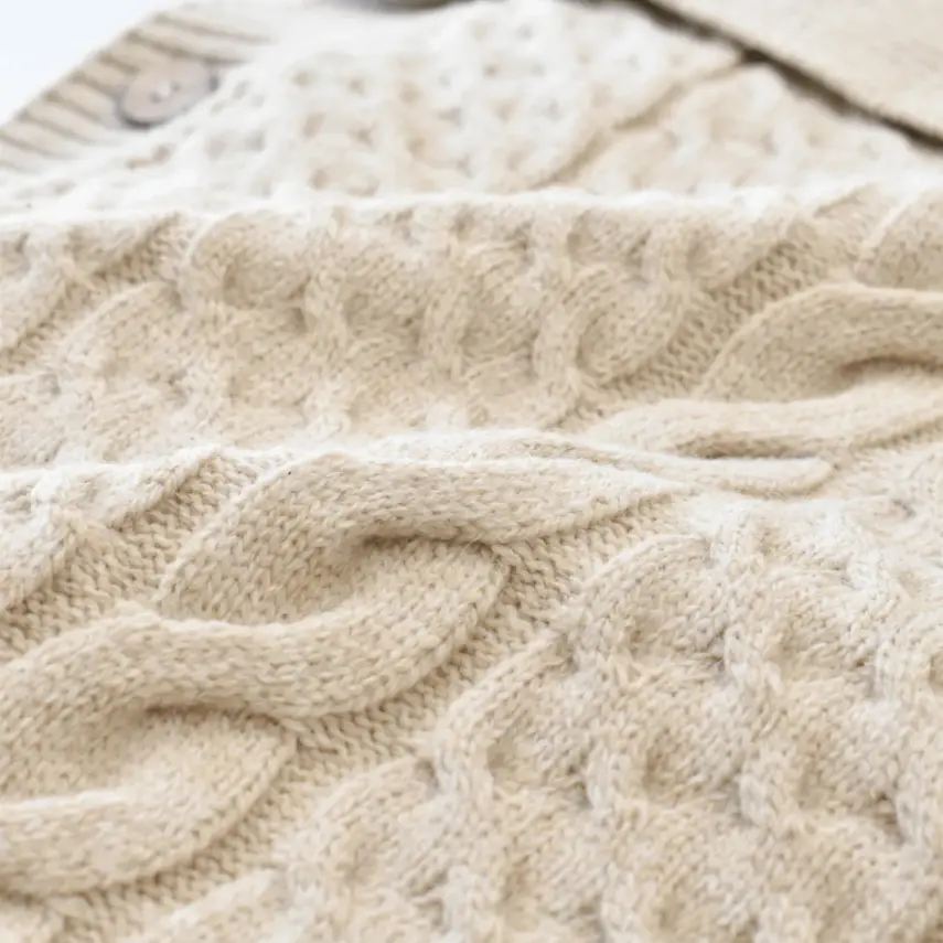 Bibaby Unisex Kundak Zincir Triko Bej - 2