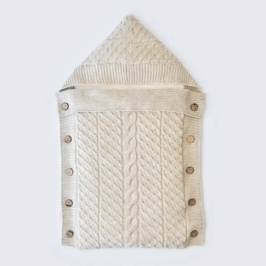 Bibaby Unisex Kundak Zincir Triko Bej - 1